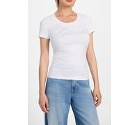 GUESS Cn Ss Embro Script L Pure White size L | Shirts Outlet | Women | White L