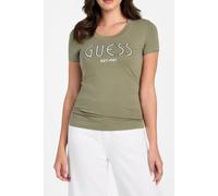 GUESS Cn Ss Logo Tee Lichen Leaf Green size M | Shirts Outlet | Women | Green M