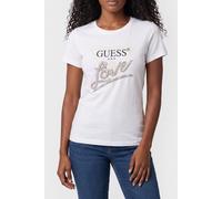 GUESS Cn Ss Love Triangle Pure White size M | Shirts Outlet | Women | White M