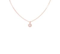 GUESS Color My Day Rose Gold Plated Crystal Chain Necklace