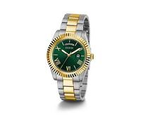 Guess Connoisseur Brushed Silver Stainless Steel Mens Watch, Multi, Men Print