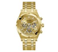 Guess Continental Men's Skeleton Chronograph Dial Gold Tone Bracelet Watch