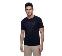 Guess Core Triangle Logo Tee - Men's Cotton T-Shirt Crew Neck