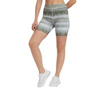 GUESS Corrine Biker Sport Cycling Shorts Women Green Size S Bermuda Spring