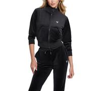 GUESS Couture Women's Full Zip Sweatshirt, deep black, L
