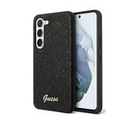 Guess Cover Glitter Flakes Metal Logo Black - Galaxy S24