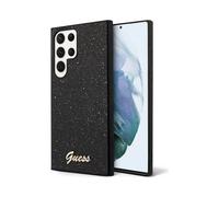 Guess cover PC/TPU Glitter Flakes Metal Logo Black - Galaxy S24 Ultra