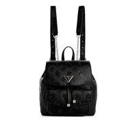 GUESS Cresidia Flap Backpack S Black, black, One size