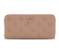 GUESS Cresidia II SLG Large Zip Around Wallet L Dark Taupe Logo