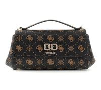 GUESS cross body bag Emelie Logo Flap Crossbody Espresso Logo dark brown