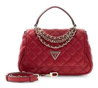 GUESS cross body bag handbag Giully II Top Handle Flap Bag Dark Cherry dark red