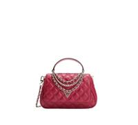 GUESS cross body bag handbag Giully II Top Handle Flap Bag Dark Cherry dark red