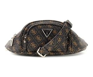 GUESS Cross Body Bag Latona Belt Bag Brown Logo/Black Multicolored
