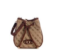 GUESS cross body bag Samantha Mini Bucket Latte Logo/Brown light brown