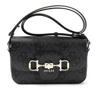 GUESS cross body bag shoulder bag Janie Logo Convertible Xbody Flap Coal Logo dark grey