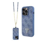 Guess Crossbody 4G Metal Logo, Blue - iPhone 15 Pro