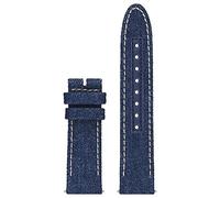 GUESS CS1001S9 20mm Leather Calfskin Blue Watch Strap