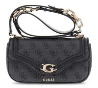 GUESS Dea Crossbody Shoulder Bag Flap Coal Logo Dark Grey