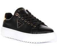 Guess Denesa Lace Up Womens Trainers In Black Gold UK 3 - 8
