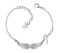 Guess Double Pave Wings Silver Bracelet UBB29083-L