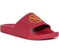 GUESS E3GZ01B00F Women's 4G Beach Sliders Sandals (Red, UK 3)