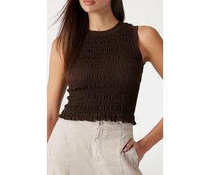 GUESS Eco Claire Sl Smock Tank Espresso Brown size L | Wide Pants Outlet | Women | Brown L