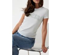 GUESS Eco Cn Ss Logo Lace Tee Sky High size M | T-shirts Outlet | Women M