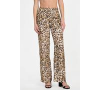 GUESS Eco Enora Straight Pant Cheetah Skin Print size M | Formal Pants Outlet | Women