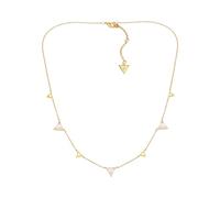 GUESS Eco Goldtone Multi-Triangle Crystal Stone Necklace