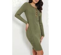 GUESS Eco Ls Alphabet Charm Melissa Drs Lichen Leaf Green size L | Mini Dresses Outlet | Women | Green L