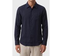 GUESS Eco Ls Napa Linen Shirt Smart Blue Multi size S | Casual Shirts Outlet | Men | White S