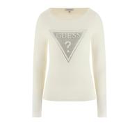GUESS Eco Ls Triangle Logo Eli Dove White size XL | Longsleeves Outlet | Women | White XL