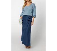 GUESS Eco Ls Vn Madeline Textu Blue Ribbon size S | Sweaters Outlet | Women | Blue S