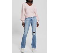 GUESS Eco Ls Vn Madeline Textu Low Key Pink size S | Knitted Sweaters Outlet | Women | Pink