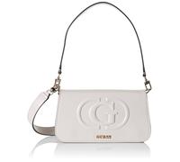 GUESS Eco Mietta Flap Shoulder Bag Stone B25GU167 EVG951320, Stone, Small