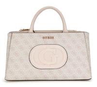 GUESS Eco Mietta Small Society Satchel Dove Logo/Stone, Dove logo / stone, One size