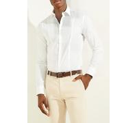 GUESS ECO Oliver It Collar Rounded Cuff Pure White size 38 | Casual Shirts Outlet | Men | Green 38