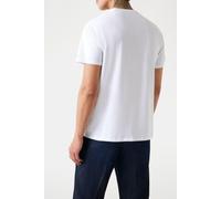 GUESS Eco Ss Bsc Embossed Logo Pure White size XL | Basic T-Shirts Outlet | Men | White XL