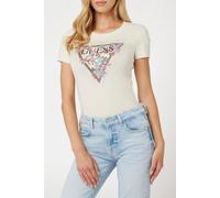 GUESS ECO Ss Cn Cherry Flower Vanilla Blush size XS | T-shirts Outlet | Women | White XS