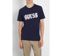 GUESS Eco Ss Cn Logo Tee Smart Blue size S | Cargo pants Outlet | Men | Blue