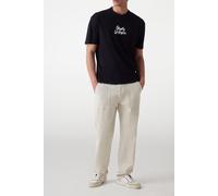 GUESS Eco Ss Cn Patch At Back Jet Black A996 size XS | Print T-Shirts Outlet | Men | Black XS
