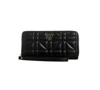 GUESS Edita Large Zip Around Wallet, Black, Black, One Size