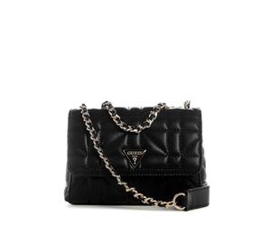 GUESS Edita Mini Convertible Crossbody Flap, Black, One size