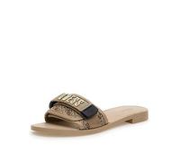 Guess Elyze Large Logo Slide On Sandal, Beige, Size 3, Women Beige