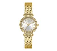 Guess Watches Ladies Gold Tone Recycled Steel Watch - Recycled Steel / Mineral Glass