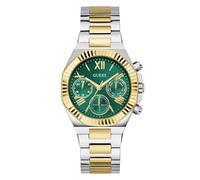 GUESS Equality Analog Watch for Women with Round Dial & Water Resistant Women's Wrist Watches, Green, Casual
