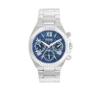 Guess Equality Women's Silver Watch with Stainless Steel Strap, Water Resistance: 5 Bar, Case Diameter: 40 mm, GW0769L1