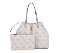 GUESS Erenia 2 in 1 Tote Shopper Dark Taupe Logo White