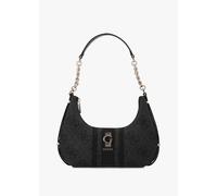 GUESS Erenia Top Zip Coal Logo Shoulder Bag Colour: Gre, Size: One Siz