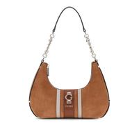 GUESS Erenia Top Zip Shoulder Bag Cognac Multi Brown